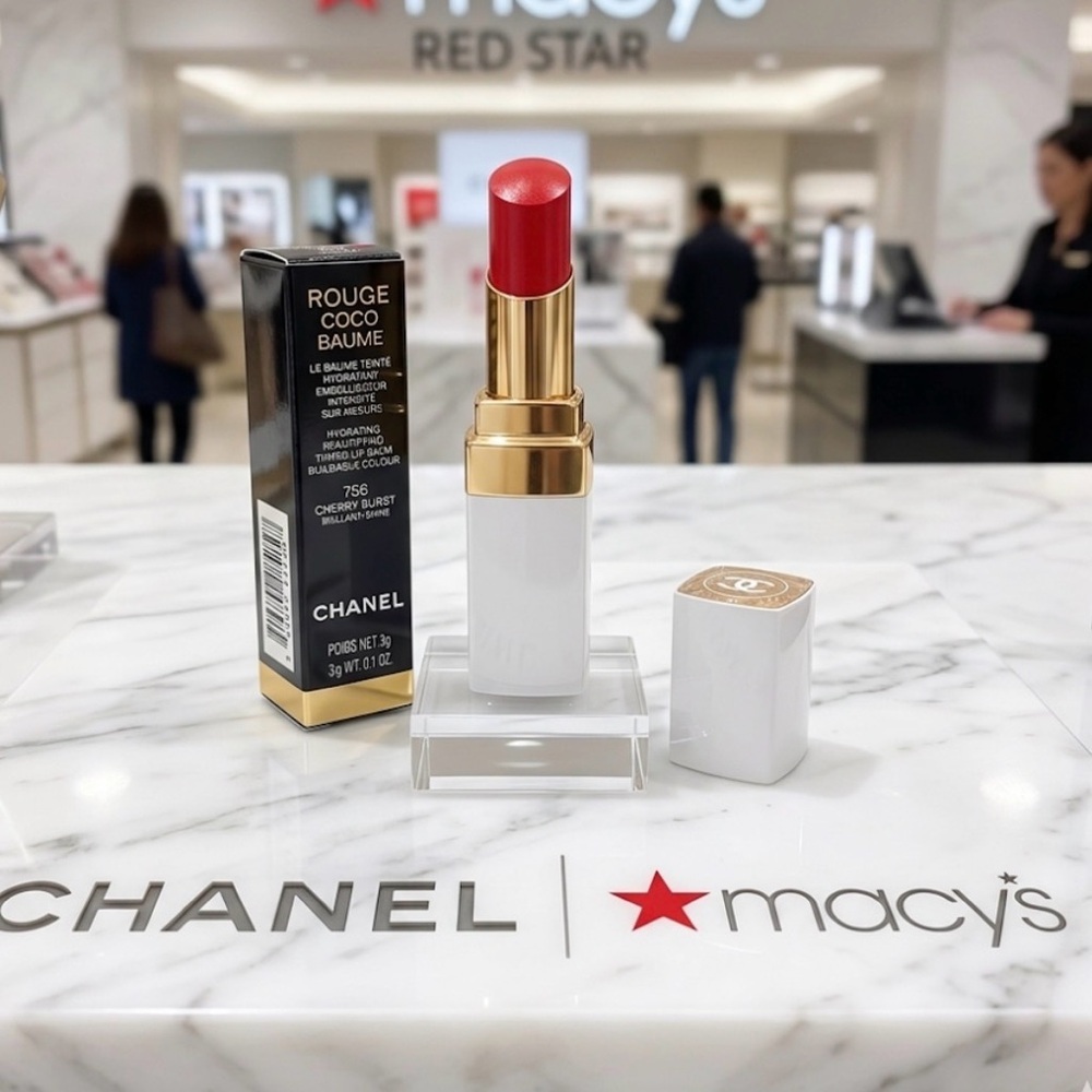 Chanel Rouge Coco Baume in 756 Cherry Burst Hydrating tinted lip balm